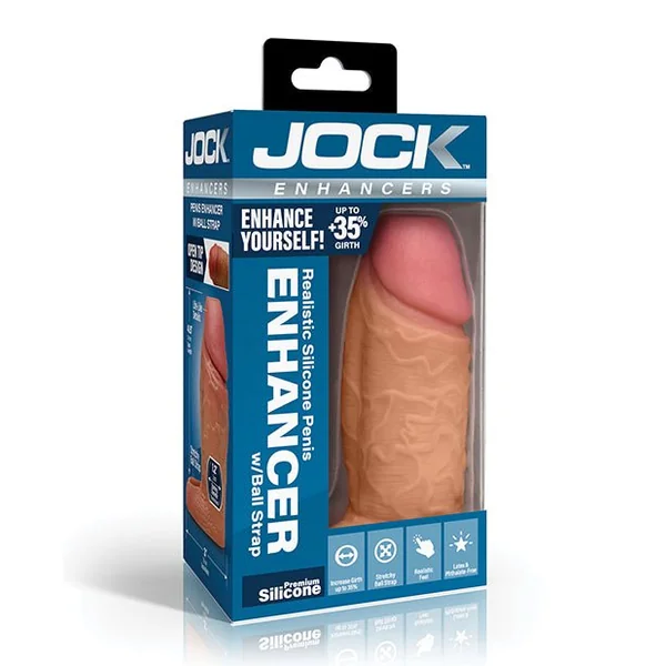 Curve Toys Jock Silicone Penis Extension Sleeve - Medium