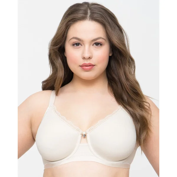 Curvy Couture Cotton Luxe Unlined Underwire Bra