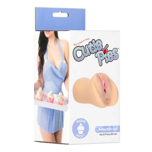 CutiePies Baker Becky Vagina Stroker with PowerBullet - Vanilla