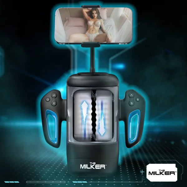 Cyber Milker Stroking & Vibrating Masturbator