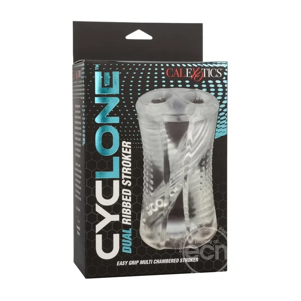 Cyclone Dual Ribbed Stroker - Clear
