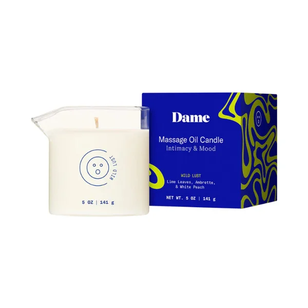 Dame Massage Oil Candle Wild Lust Scent Temperature Play Candle