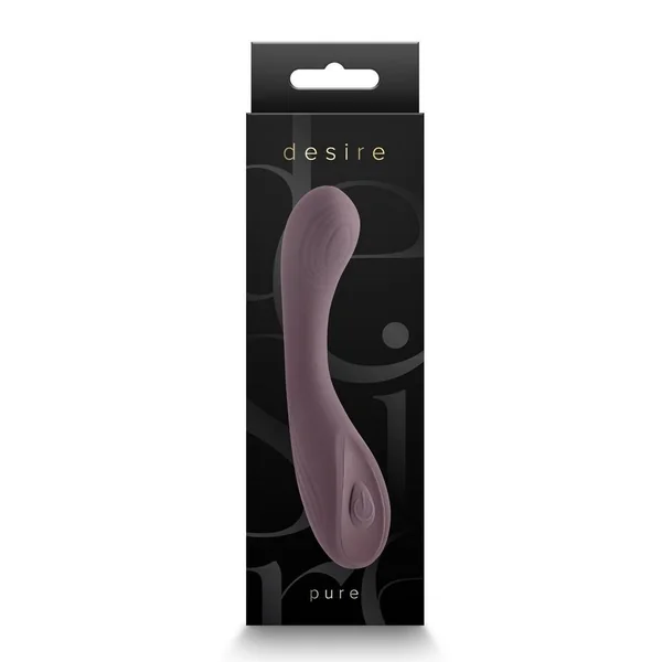 Desire Collection Pure Rechargeable Silicone Vibrator - Grey