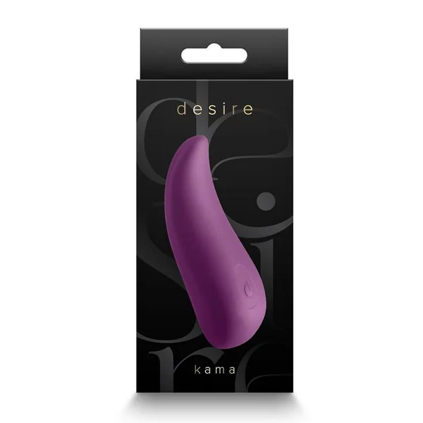 Desire Kama Rechargeable Silicone Vibrator - Purple