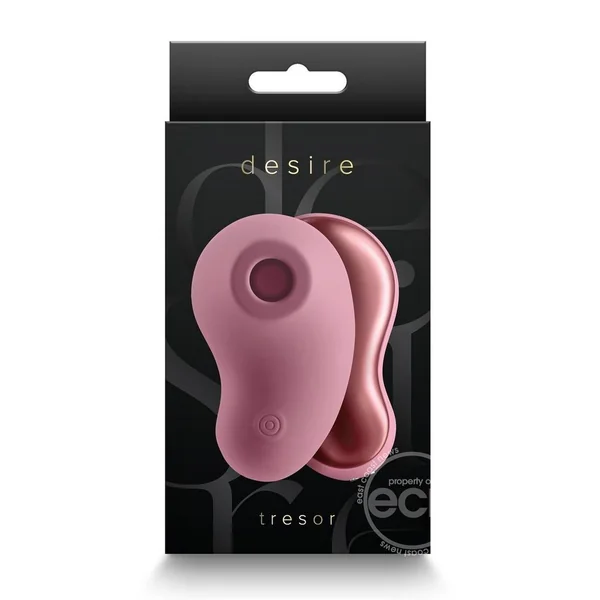 Desire Tresor Rechargeable Silicone Clitoral Stimulator - Dusty Rose Pink