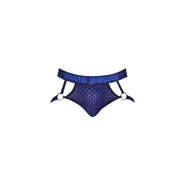 Diamond Mesh Jock Strap With Rings