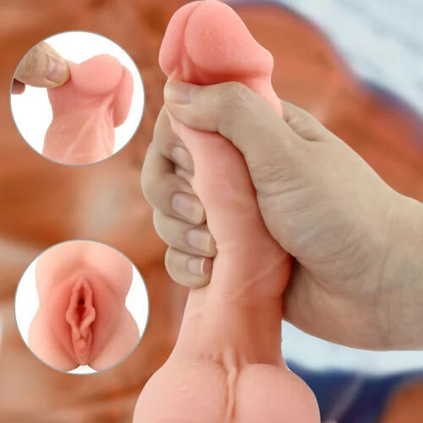 Dildo For Men Women Gay Toy Realistic 8 Inch Silicone G Spot Massager With Egges