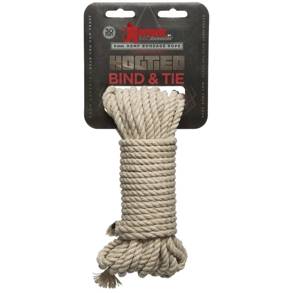 Doc Johnson Bind & Tie Hemp Bondage Rope 30 Ft