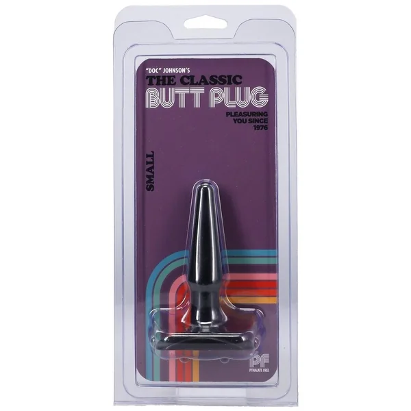 Doc Johnson Classic Butt Plug - Small - Black