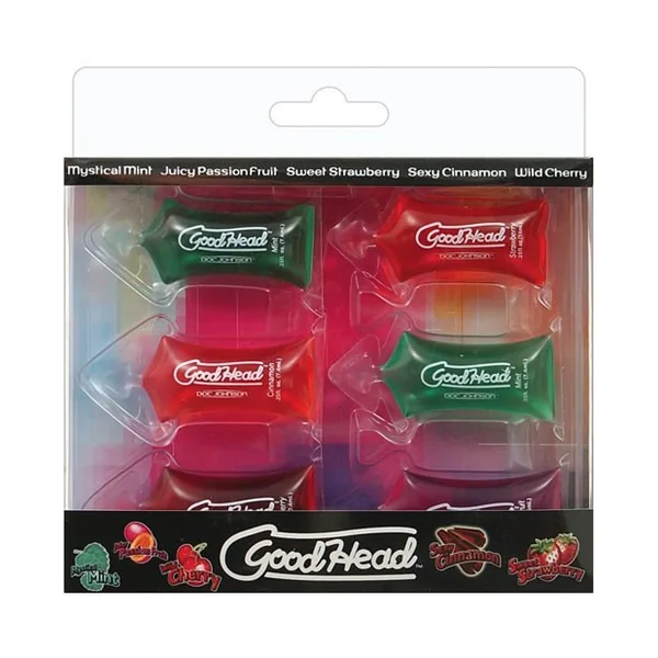 Doc Johnson Good Head Assorted Pillows 6-Pack