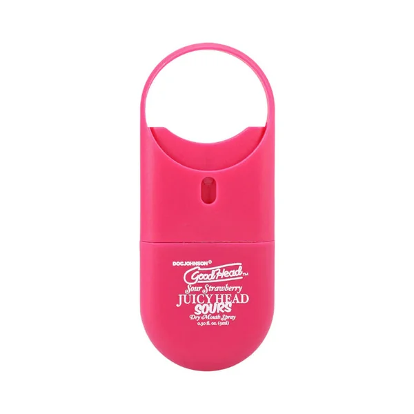 Doc Johnson GoodHead Juicy Head Dry Mouth Mouthwatering Spray To-Go Sour Strawberry Flavor