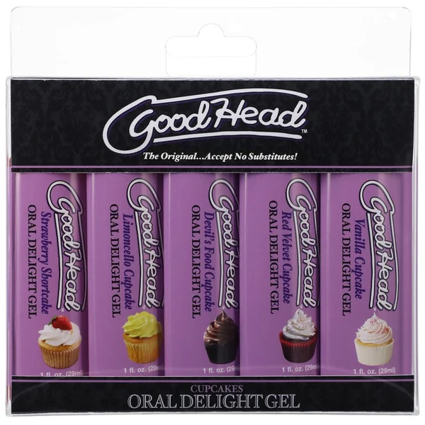Doc Johnson GoodHead Oral Delight Gel 5 Pack Cupcakes
