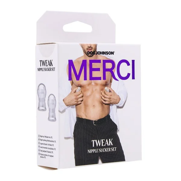 Doc Johnson Merci Tweak Nipple Suckers Clear