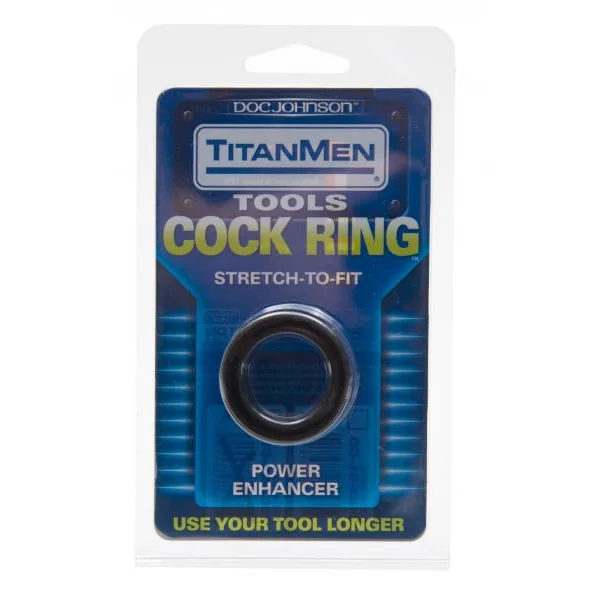 Doc Johnson – Titanmen Tools – Cock Ring – Black