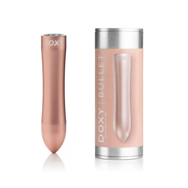 Doxy Bullet Rechargeable Aluminum Vibrator - Pink Gold