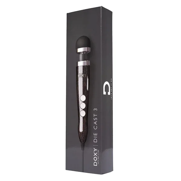 Doxy Die Cast 3 Wand Plug-In Wand Massager - Disco Black