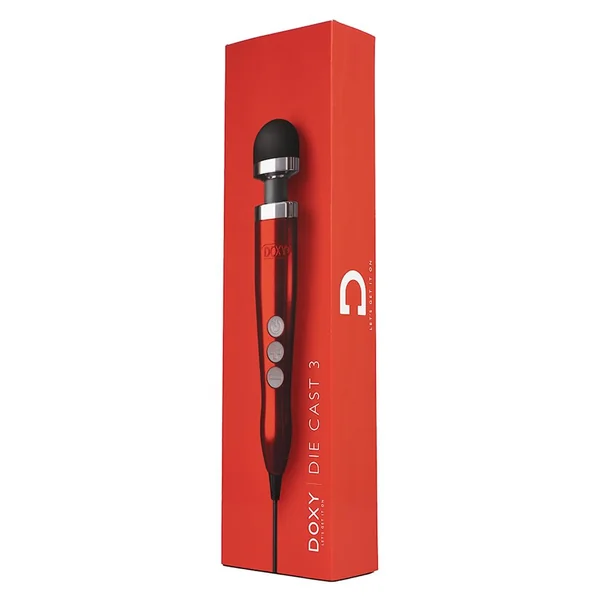 Doxy Die Cast 3 Wand Plug-In Wand Massager - Red