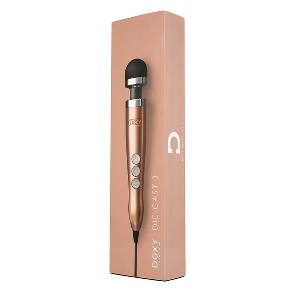 Doxy Die Cast 3 Wand Plug-In Wand Massager - Rose Gold