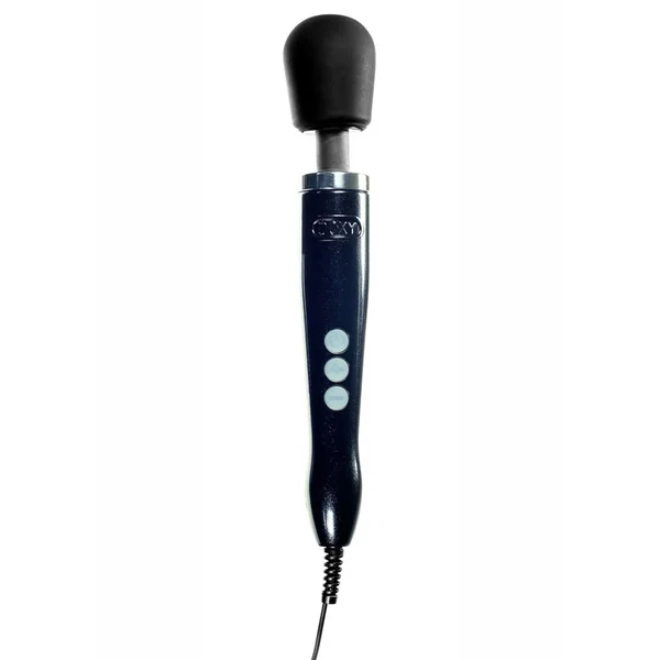 Doxy Die Cast Wand Metal Plug-In Vibrating Body Massager - Black