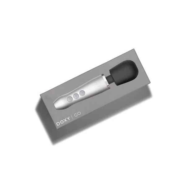 Doxy Go Rechargeable Body Wand - Brushed Metal