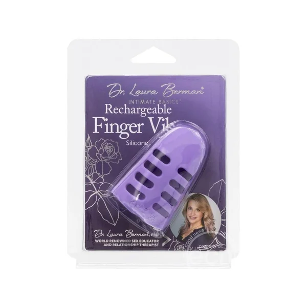 Dr. Laura Berman Rechargeable Silicone Finger Vibrator - Purple
