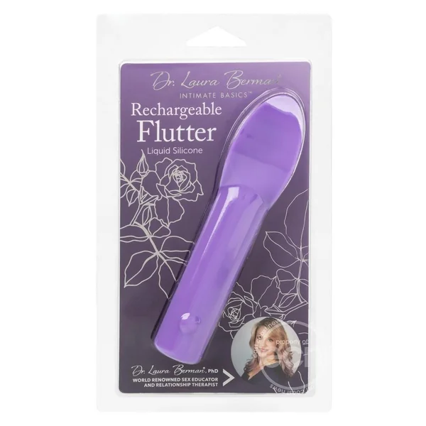 Dr. Laura Berman Rechargeable Silicone Flutter Vibrator - Purple