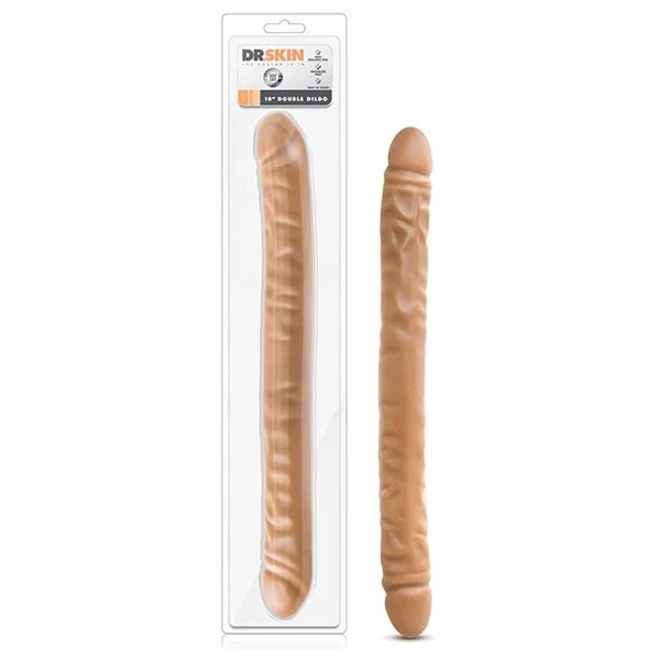 Dr. Skin 18" Double Dildo - Mocha