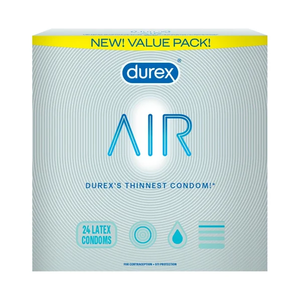 Durex AIR Original Condoms Value Pack - 24pk
