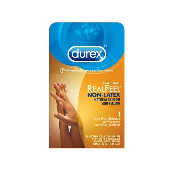 Durex Avanti Bare Real Feel Polyisoprene Non-Latex Condoms