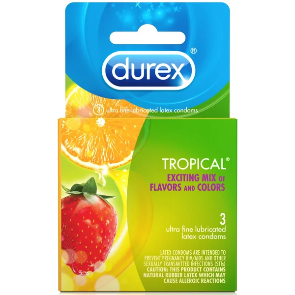 Durex Tropical Flavors 3 Pack