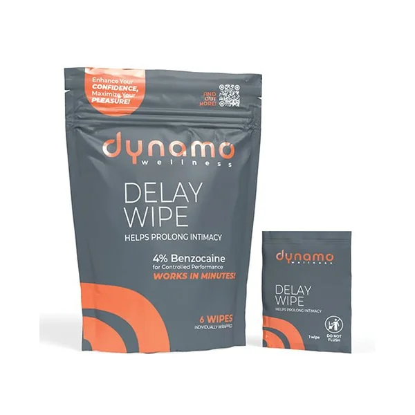 Dynamo Wellness Delay Wipe 4% - 6 Pack