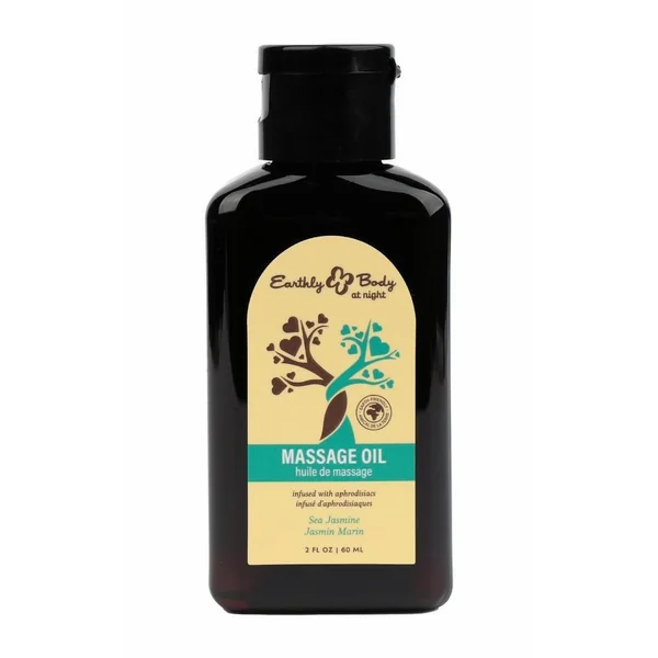 Earthly Body at Night Aphrodisiac Collection Massage Oil 2oz - Sea Jasmine