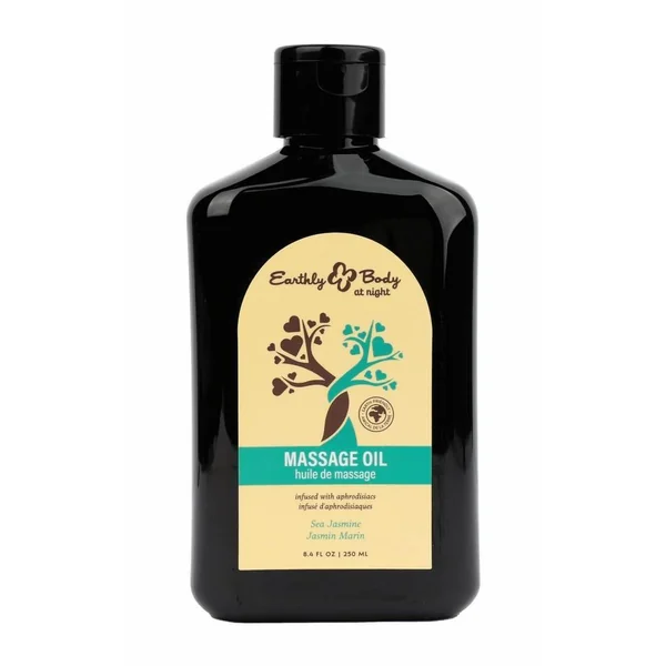 Earthly Body at Night Aphrodisiac Collection Massage Oil 8.4oz - Sea Jasmine
