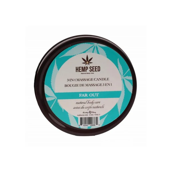 Earthly Body Hemp Seed 3 In 1 Massage Candle - Far Out