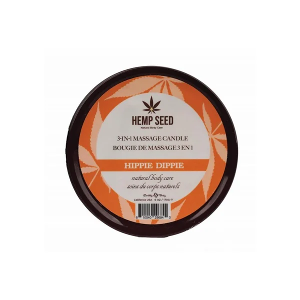 Earthly Body Hemp Seed 3 In 1 Massage Candle - Hippie Dippie