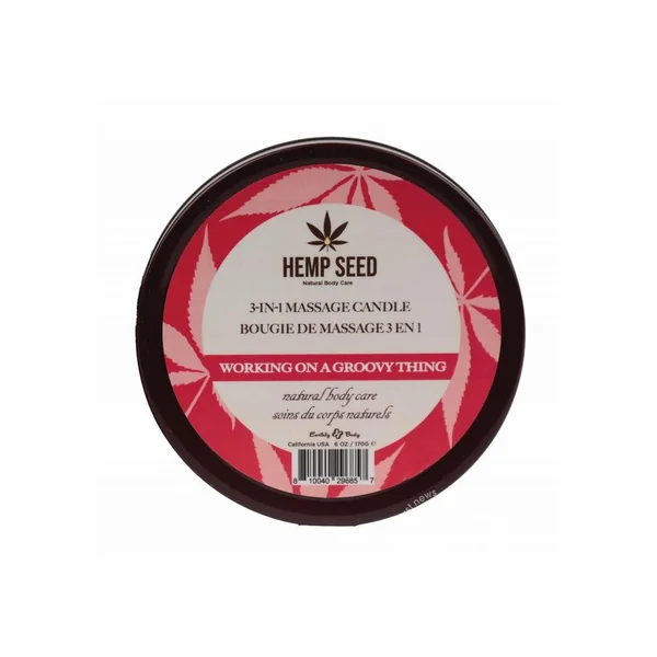 Earthly Body Hemp Seed 3 In 1 Massage Candle - Working On A Groovy Thing