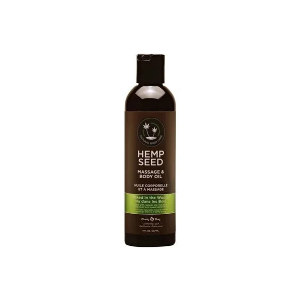 Earthly Body Hemp Seed Massage Oil – Naked in the Woods 8 oz