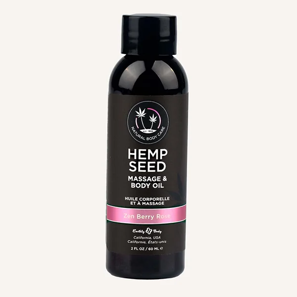 Earthly Body Hemp Seed Massage Oil – Zen Berry Rose