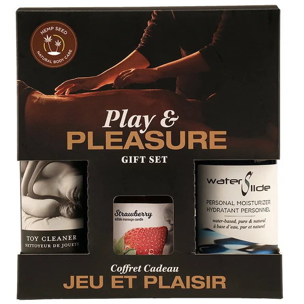 Earthly Body Play & Pleasure Gift Set – Strawberry