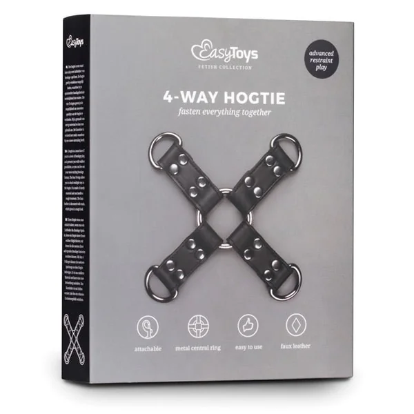 Easy Toys Faux Leather Hogtie - Black