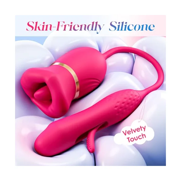 Ecstasy Tongue Licking Suction Vibrator