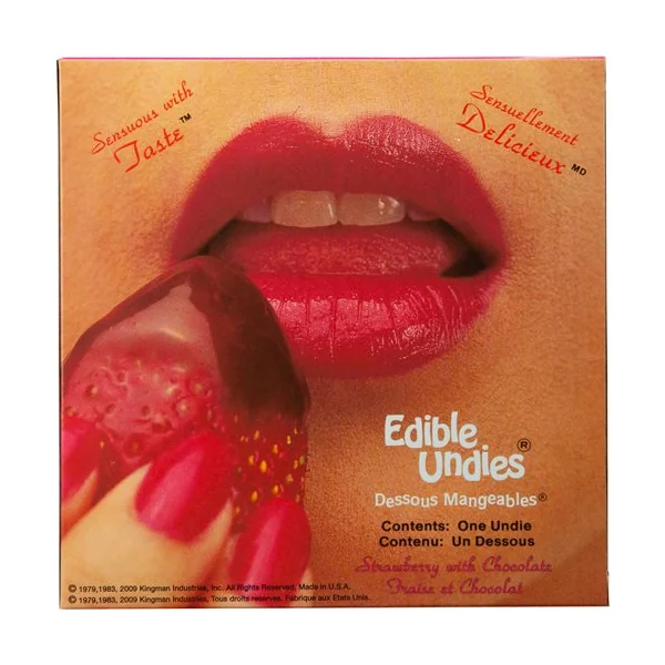 Edible Undies for Ladies, Strawberry Chocolate