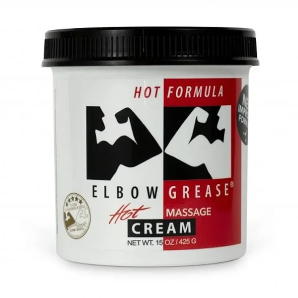Elbow Grease Hot Cream Lubricant – Warming Sensation (1oz–128oz)