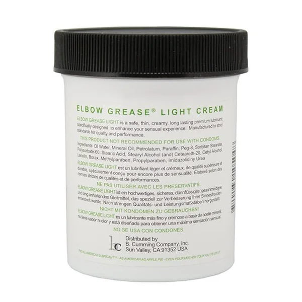 Elbow Grease Light Cream Jar - 4 oz