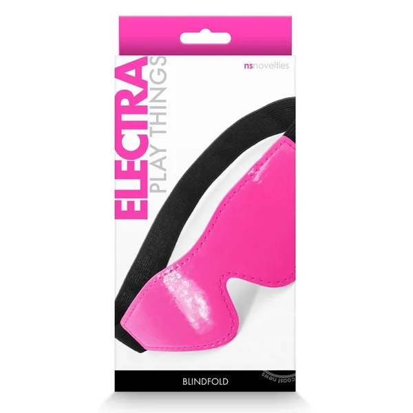 Electra Play Things PU Leather Blindfold - Pink
