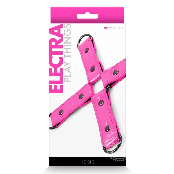 Electra Play Things PU Leather Hog Tie - Pink