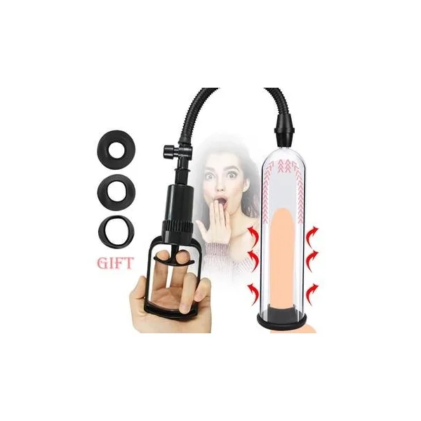 Electric Penis Pump Sex Toys for Men Male Masturbator Penis Extender Penile Vacuum Pump Penis Enlargement Enhancer Massager Ring