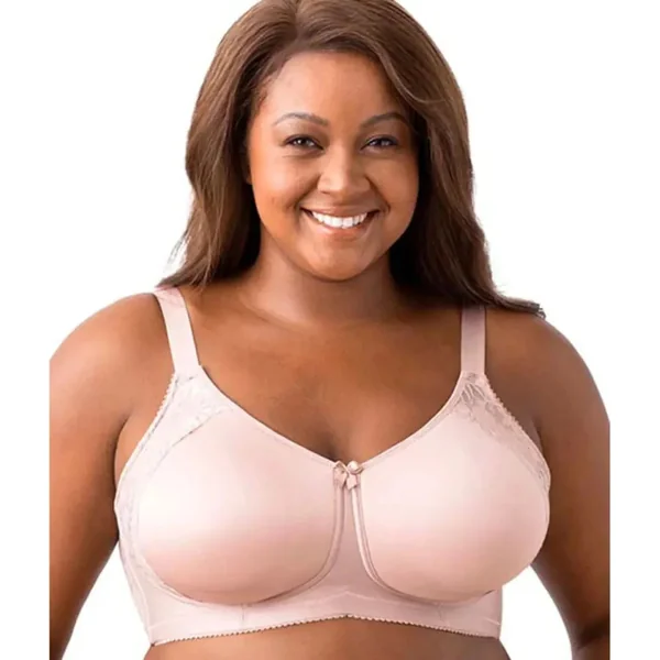 Elila Microfiber & Lace Molded T-shirt Wireless Bra