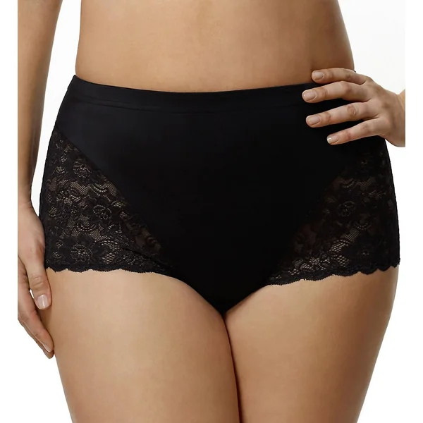 Elila Stretch Lace and Microfiber Cheeky Panty