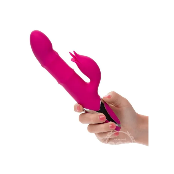 Enchanted Embrace Rechargeable Silicone Rabbit Vibrator - Pink